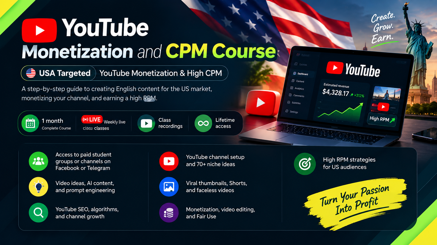 YouTube Monetization and CPM Course